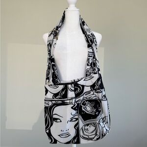 Graphic Black and White Tote Bag